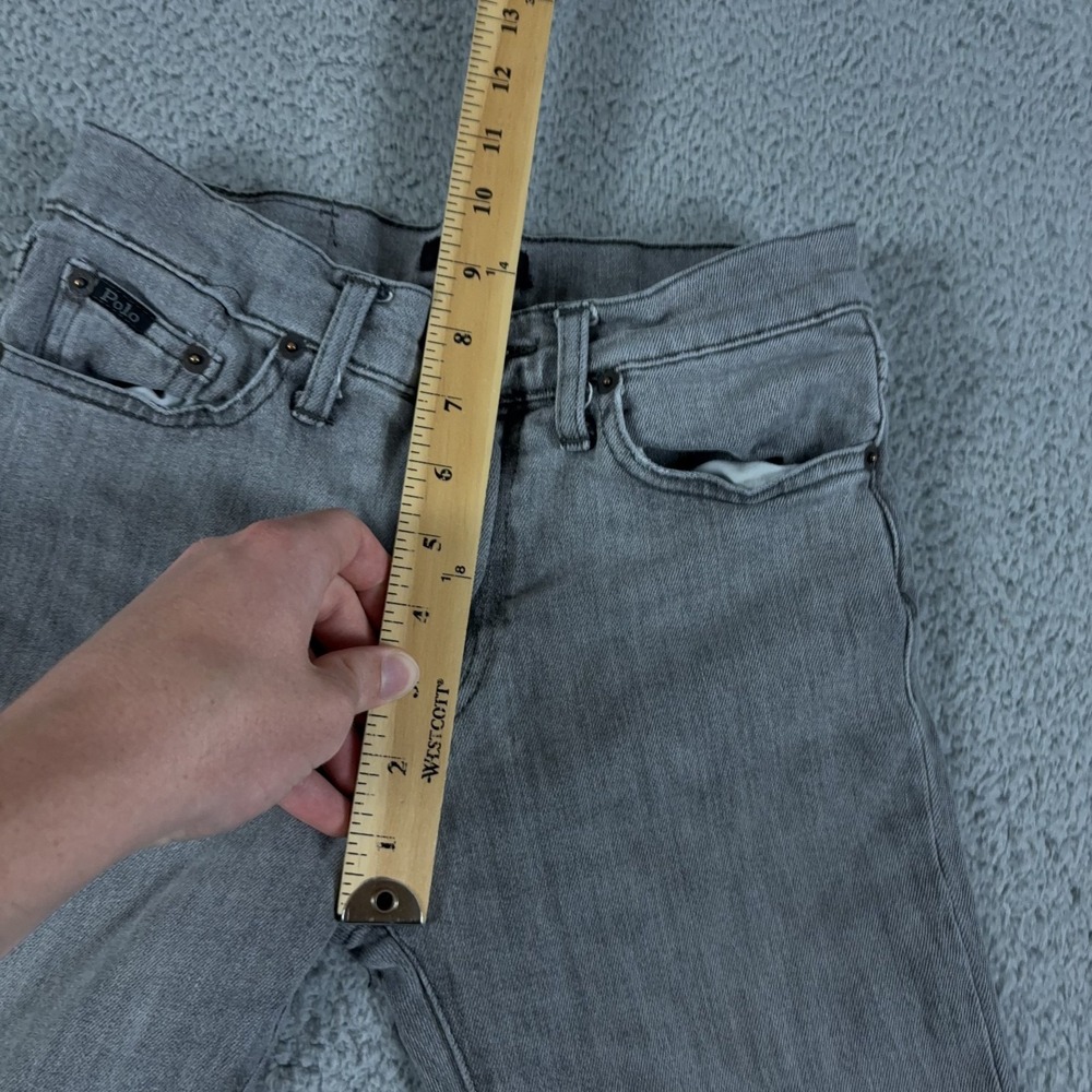 Polo Ralph Lauren Jeans Boys 10 Gray The Sullivan Slim Denim Light Wash Preppy - Picture 5 of 11